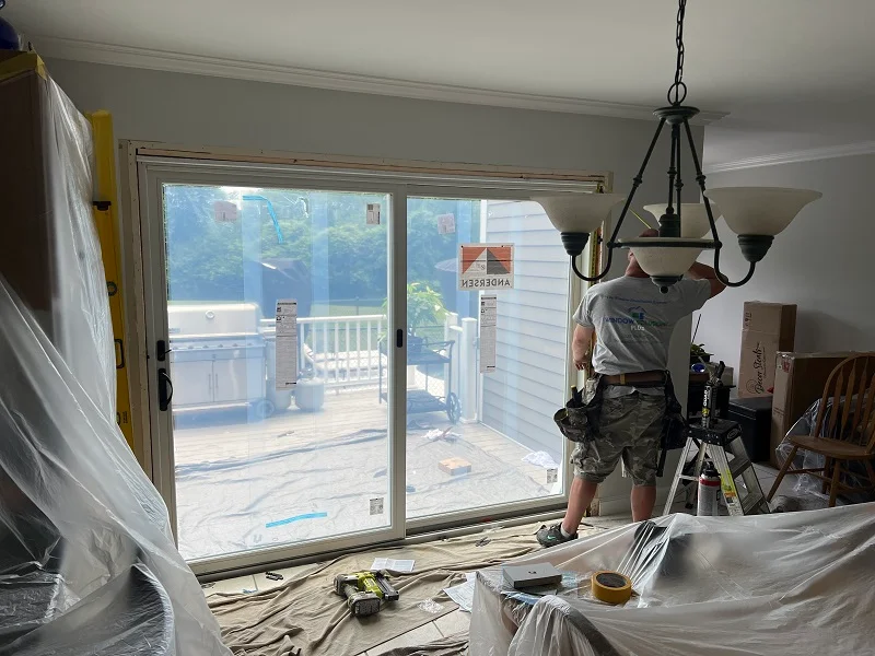 Andersen patio door installation in South Salem,NY